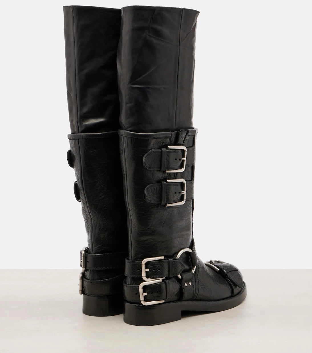Dolce&Gabbana - Leather knee-high boots