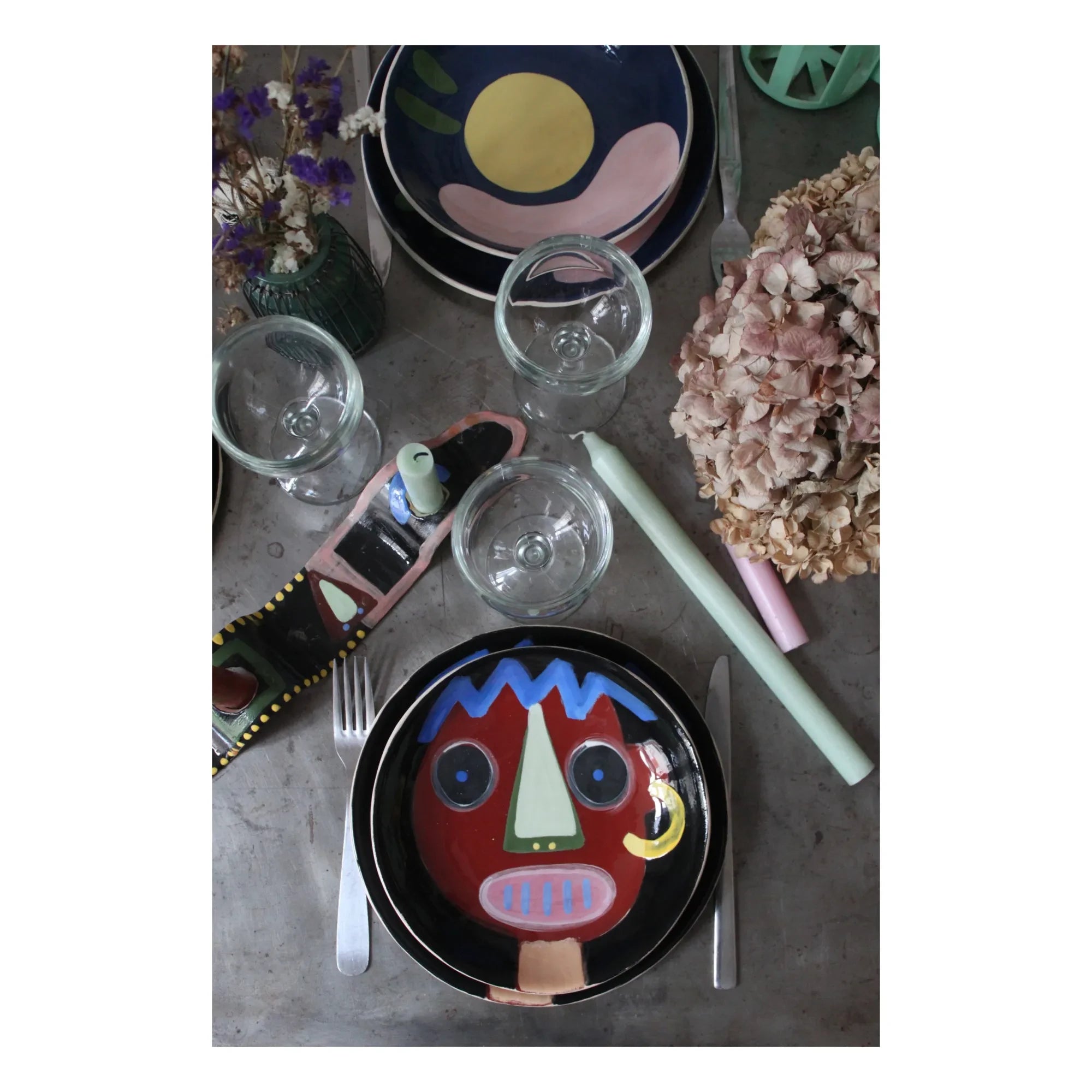 HOMERE - Jojo Ceramic Shallow Bowl | Black