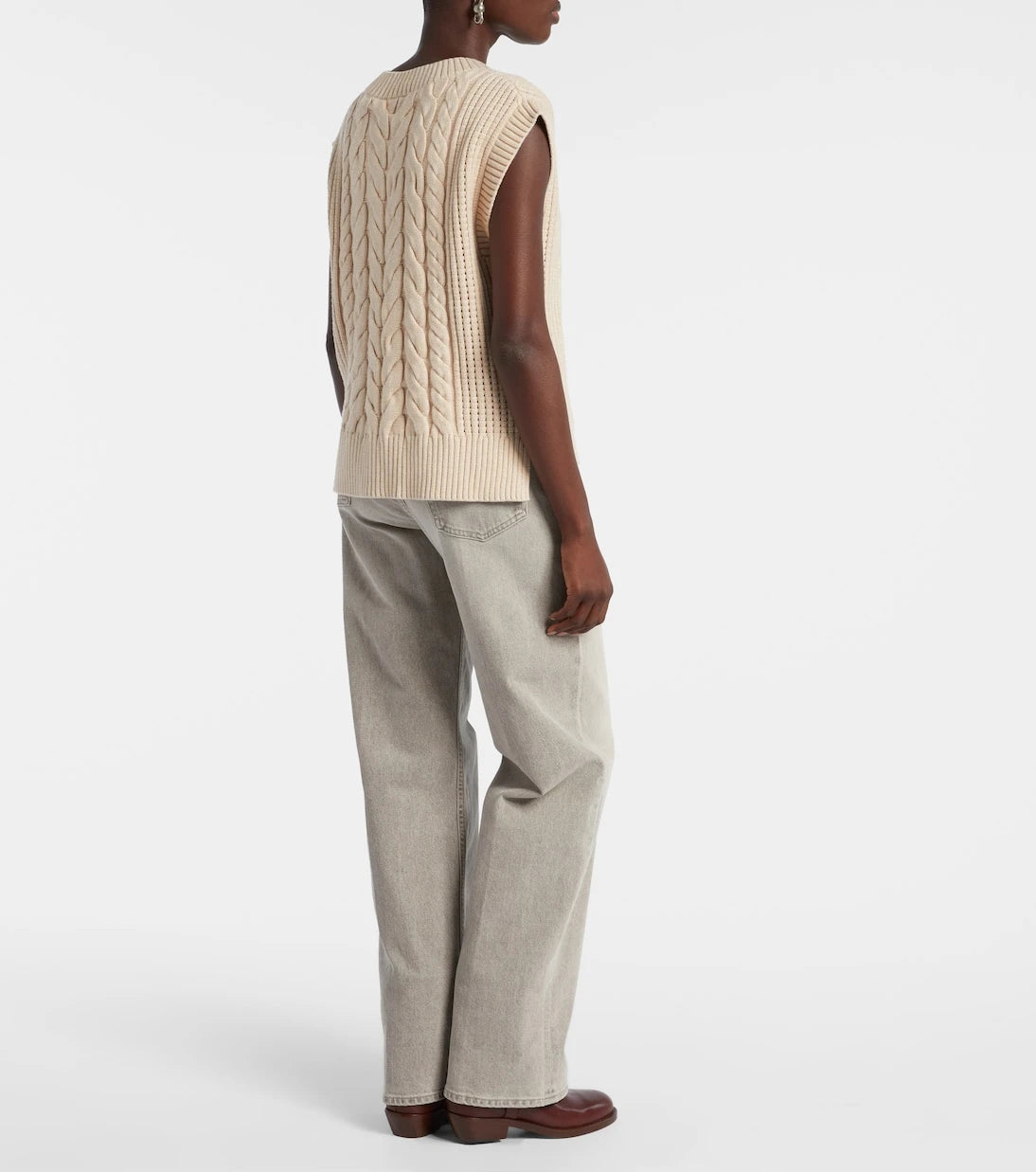 Varley - Pixie cable-knit sweater vest