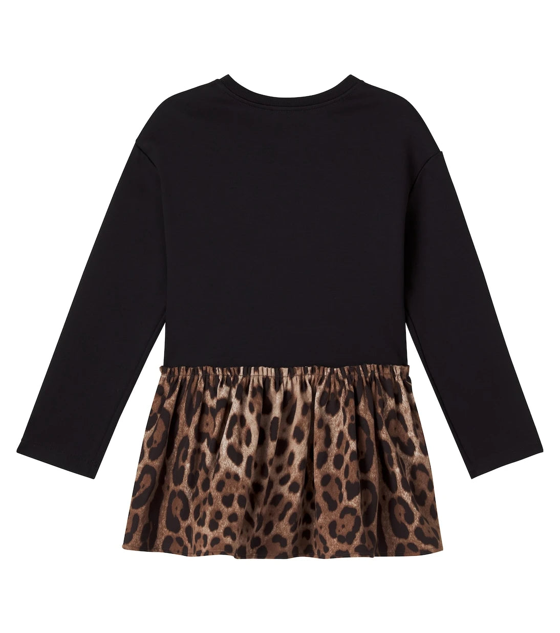 Dolce&Gabbana Kids - Logo leopard-print cotton dress