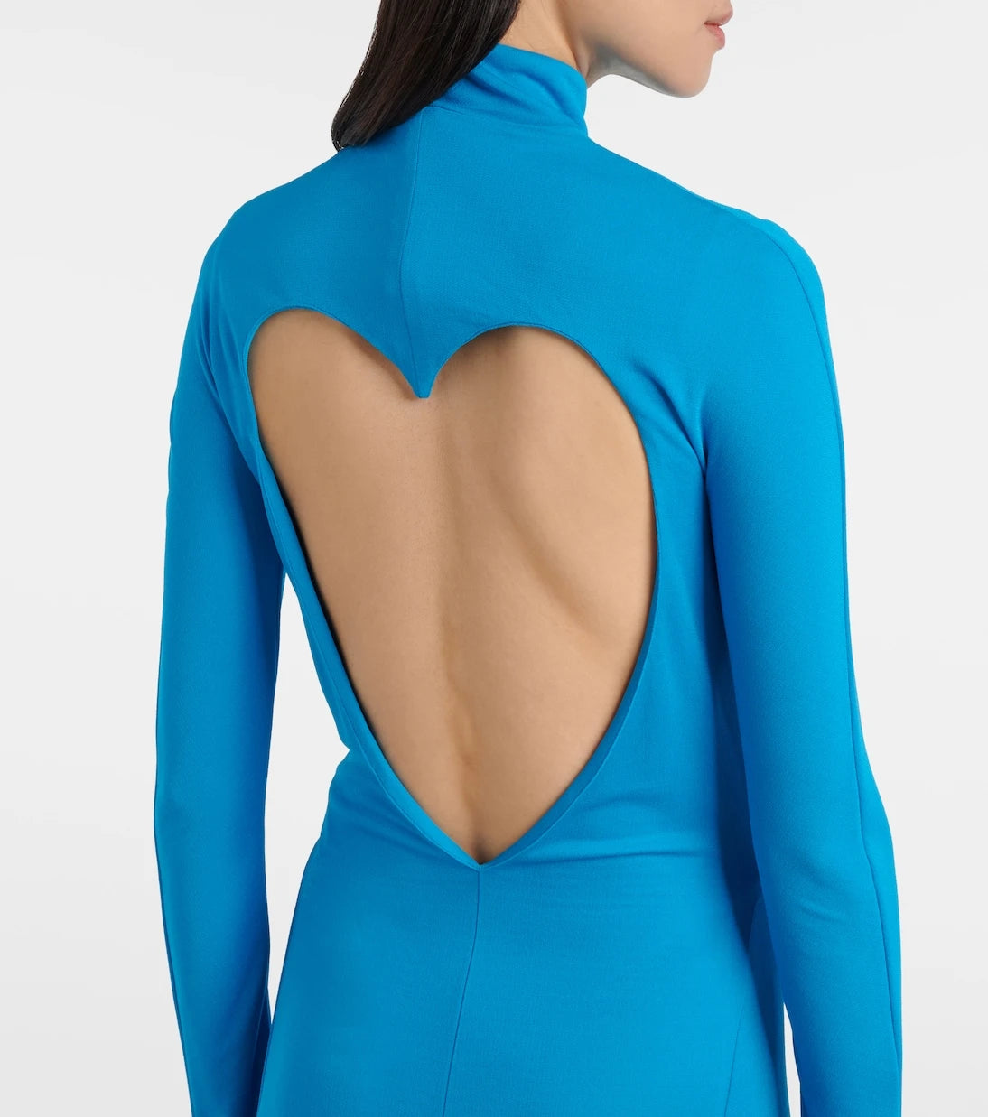 Alaïa - Açık sırtlı jarse midi elbise