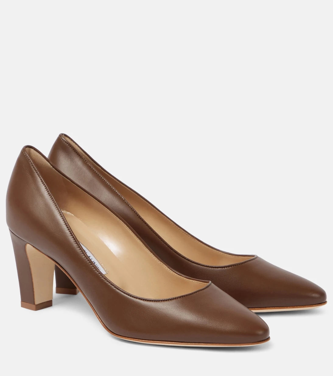Manolo Blahnik - حذاء سيكوتو 70 الجلدي بكعب عالٍ