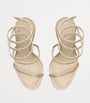 René Caovilla Gold Embellished Cleo II Heeled Sandals 105