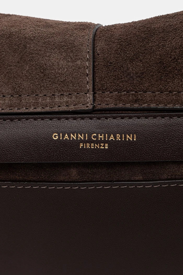 Gianni Chiarini kadın süet crossbody çanta HELENA ROUND