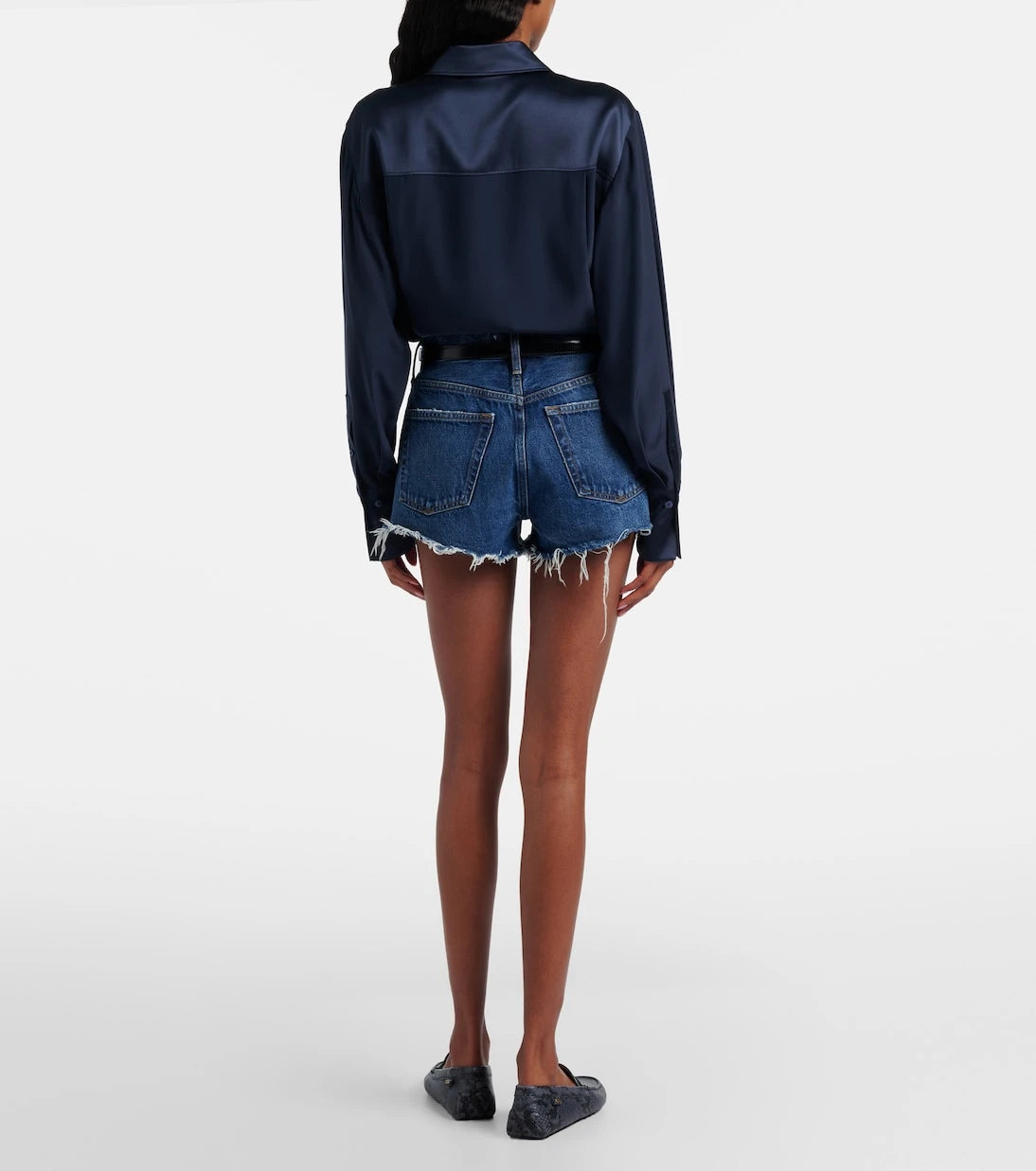 Agolde - Parker denim shorts