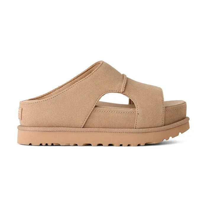 Велурени чехли UGG W Goldenstar Hi Cutout Slide
