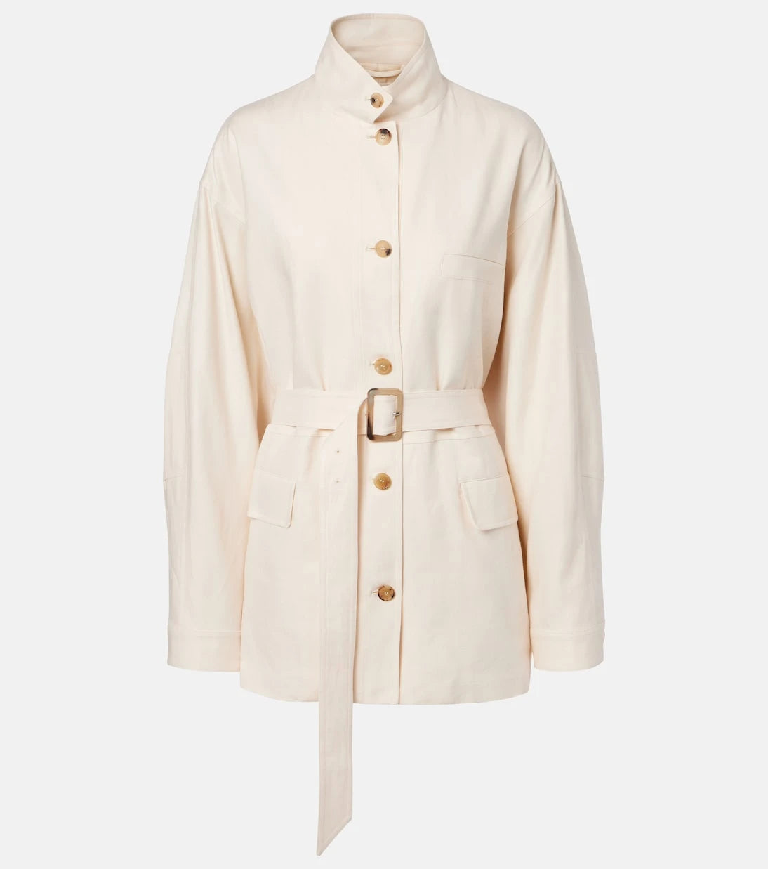 Loro Piana - Belted linen and wool jacket