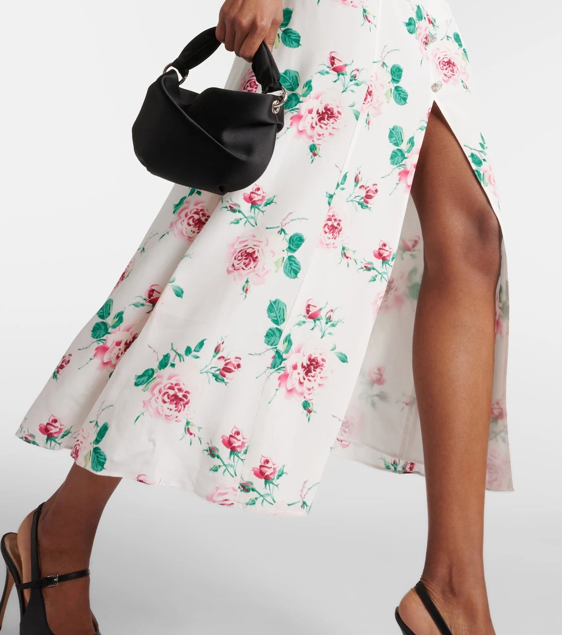 Alessandra Rich - Floral silk midi dress