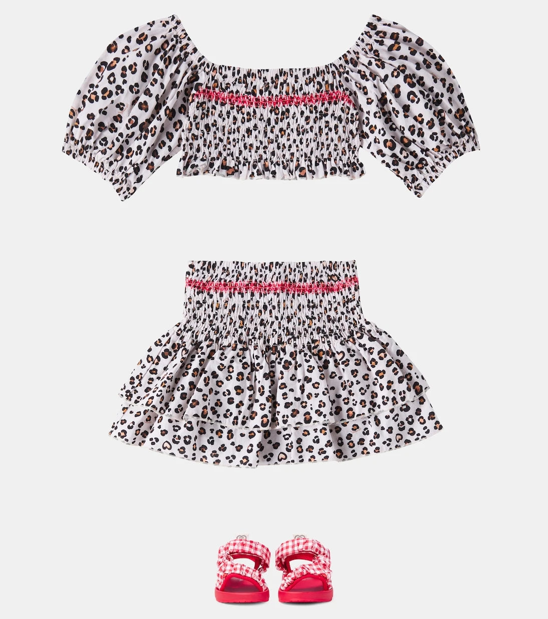 Monnalisa - Gingham sandals
