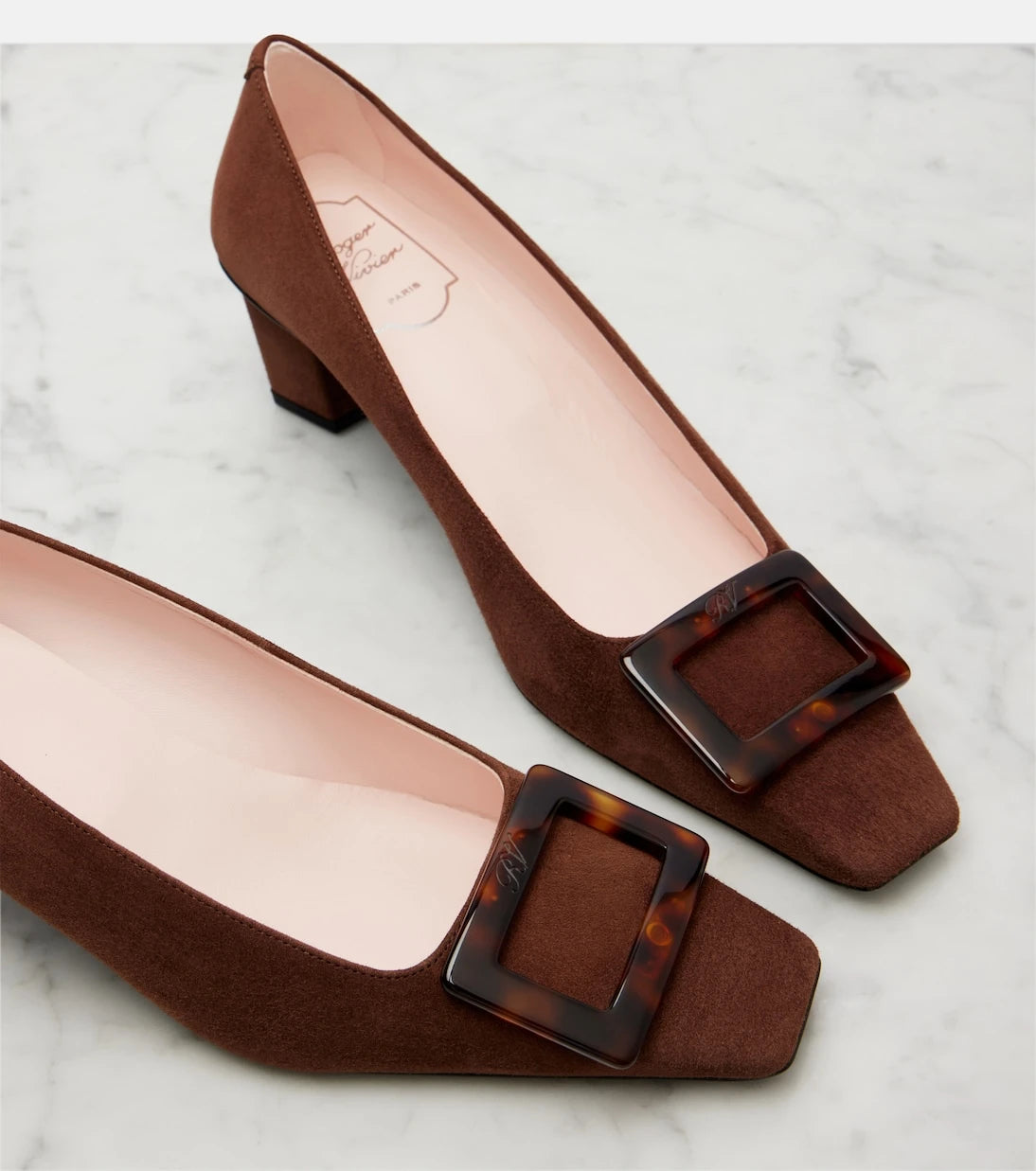 Roger Vivier - Belle Vivier suede pumps