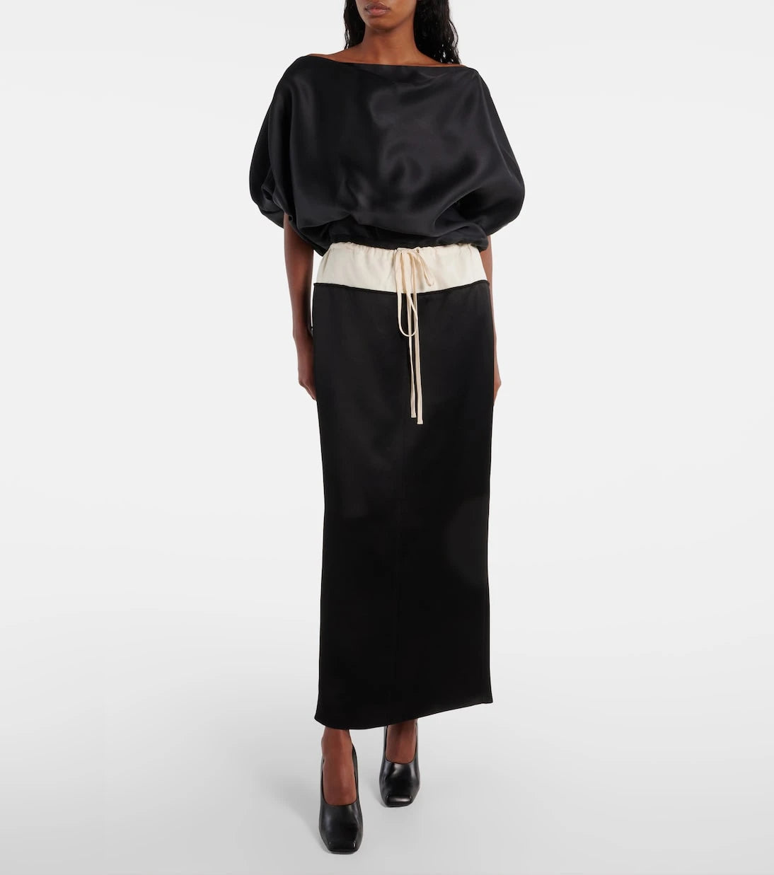 Khaite - Chet satin maxi skirt