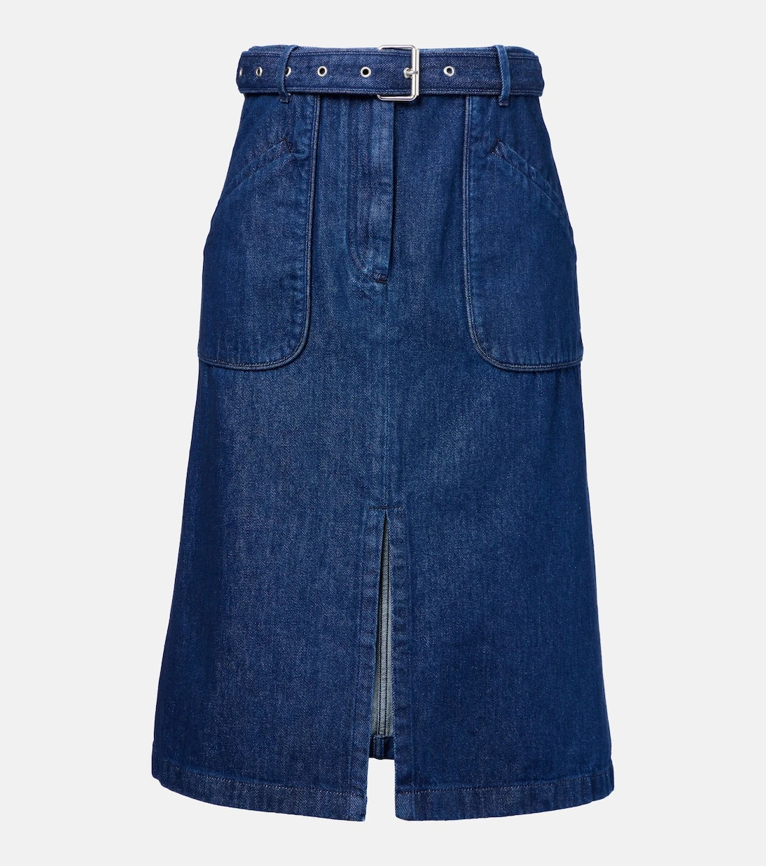 Dries Van Noten - Denim midi skirt