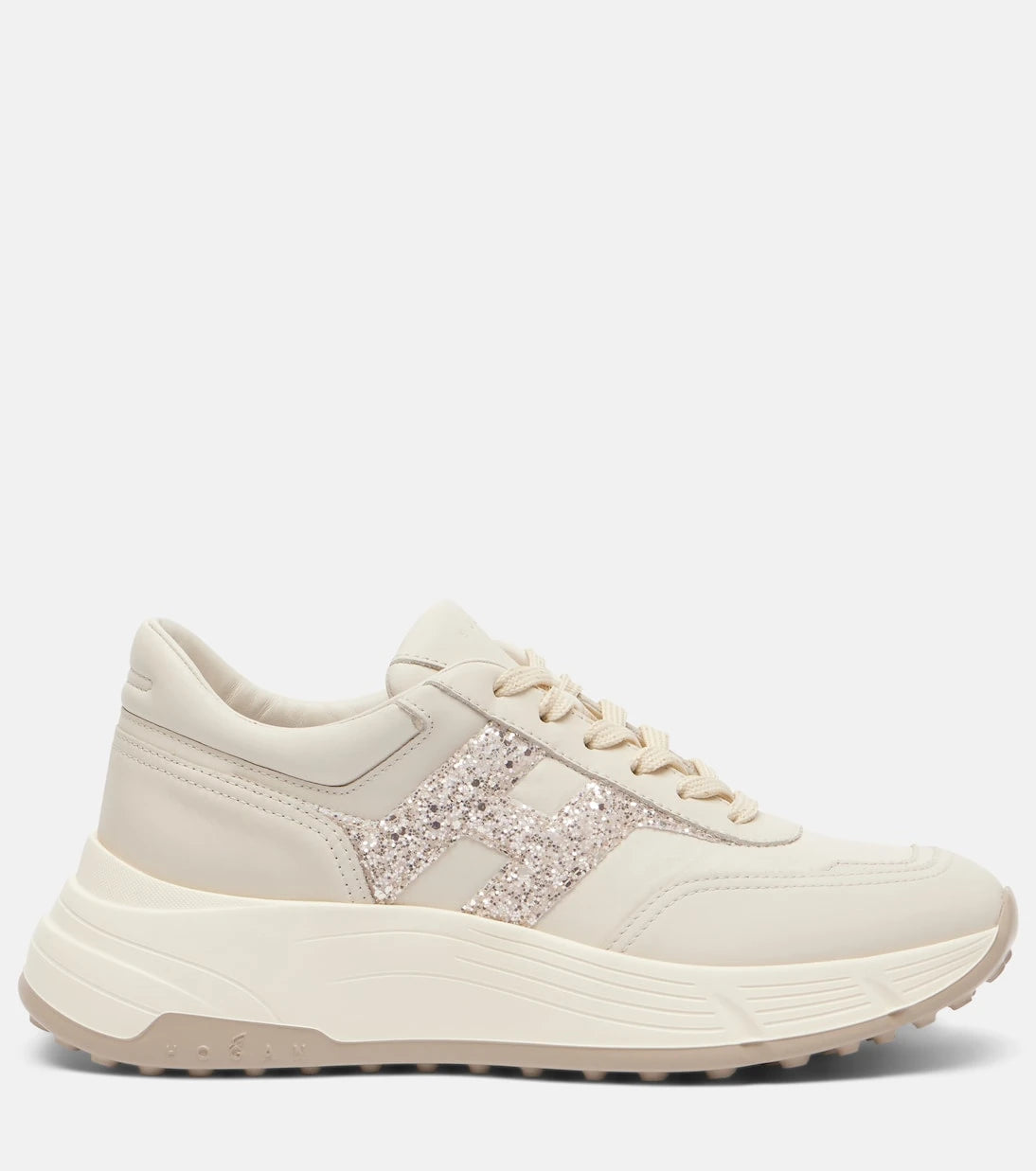 Hogan - H669 glitter leather sneakers
