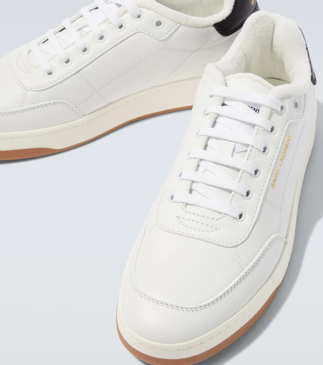 Saint Laurent - SL/61 logo leather low-top sneakers