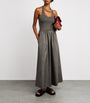 St. Agni Green Halterneck Maxi Dress