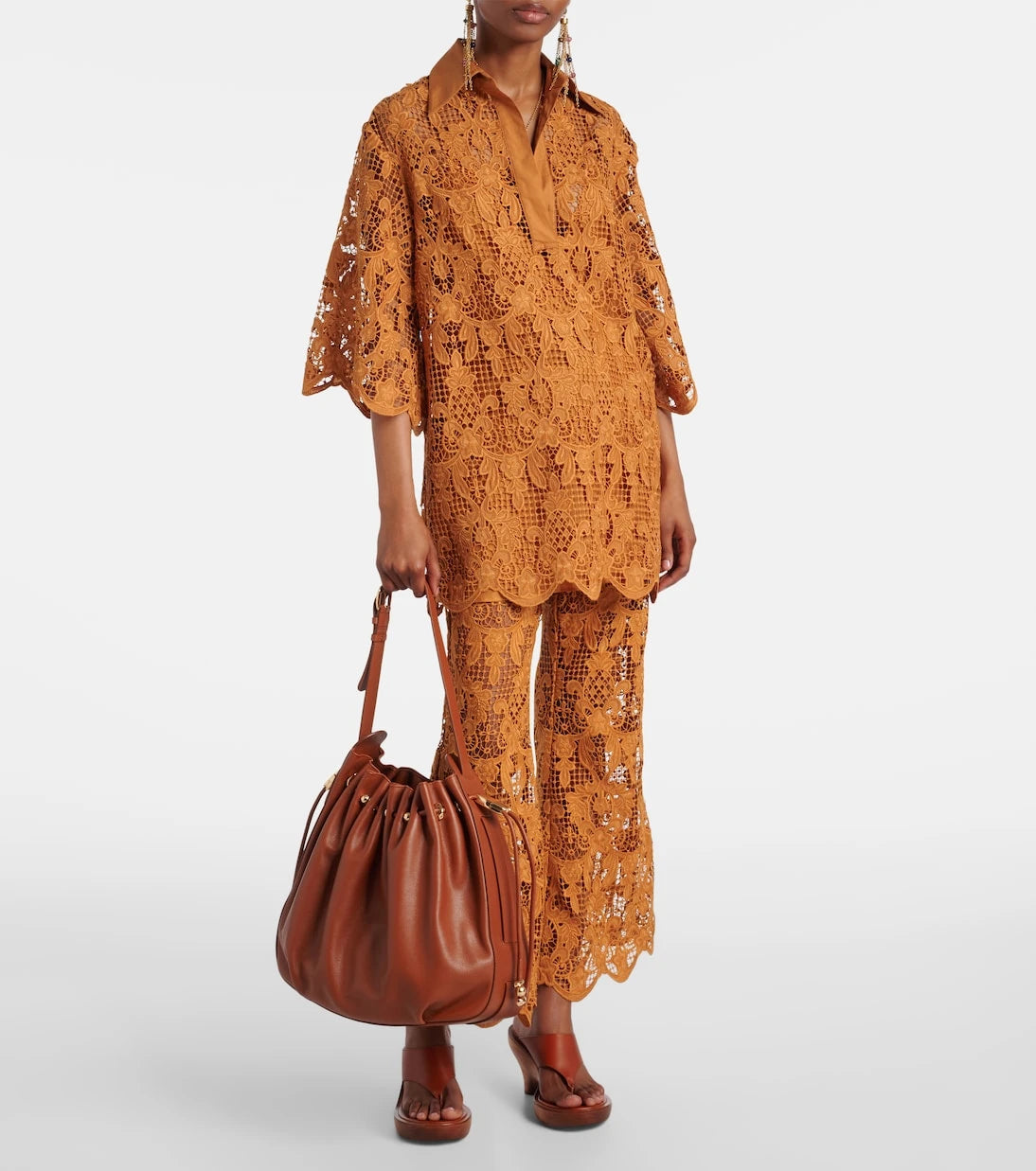 Zimmermann - Coco scalloped lace top