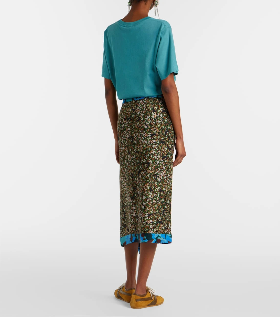 Dries Van Noten - Sole printed midi skirt