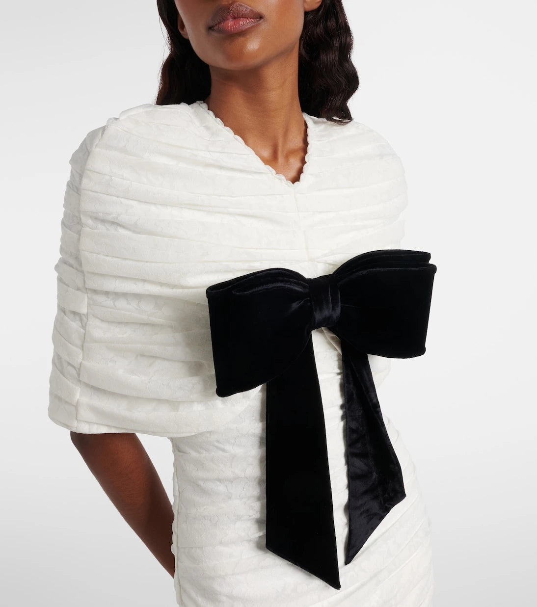 Shushu/Tong - Bow-detail ruched minidress