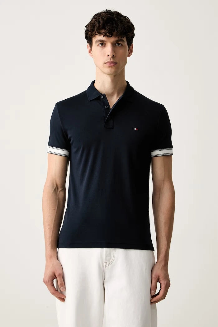Tommy Hilfiger erkek pamuklu polo tişört