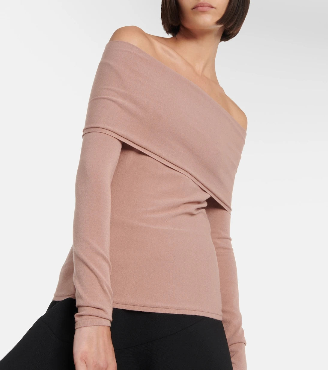 Alaïa - Off-shoulder jersey top