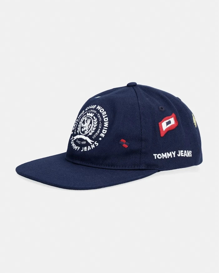Tommy Jeans erkek pamuklu vizörlü şapka