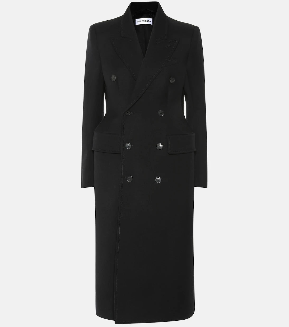 Balenciaga - Hourglass wool-blend coat