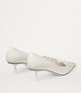 Jimmy Choo White Scarlett 50 Leather Pumps