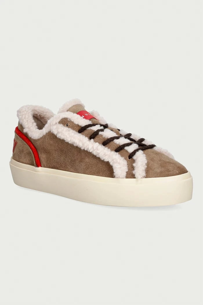 Inuikii Lila Shearling Lace Up Kadın Süet Sneaker