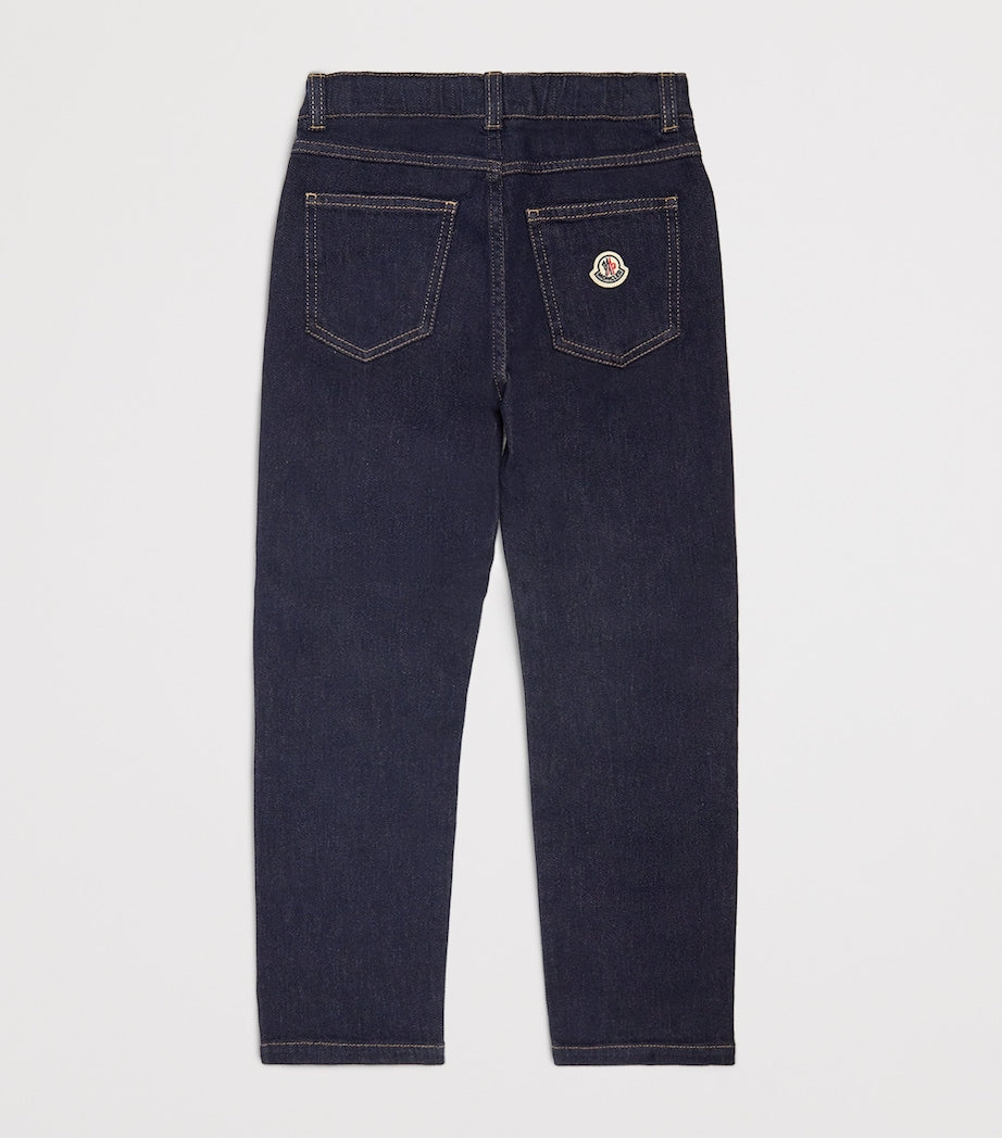 Moncler Enfant Stretch-Cotton Logo Jeans (8-10 Years)