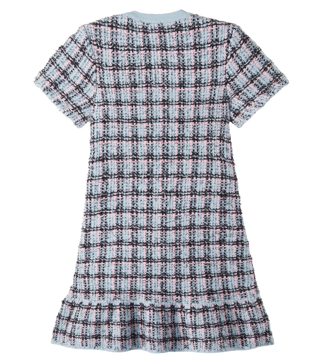 Self-Portrait Kids - Checked cotton-blend tweed dress