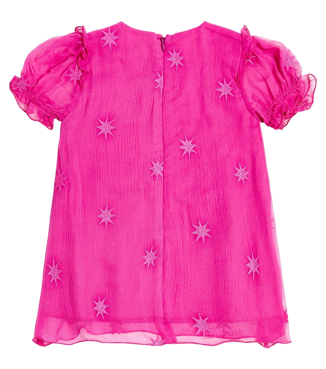 Chloé Kids - Baby short-sleeve silk dress