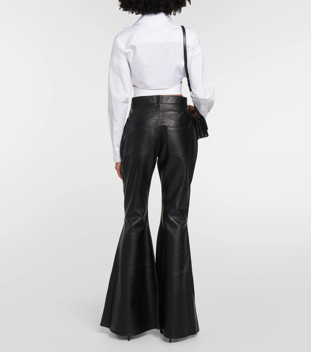 Alaïa - Flared leather pants