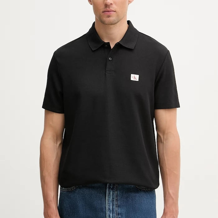 Calvin Klein Jeans тениска с яка мъжка с памук