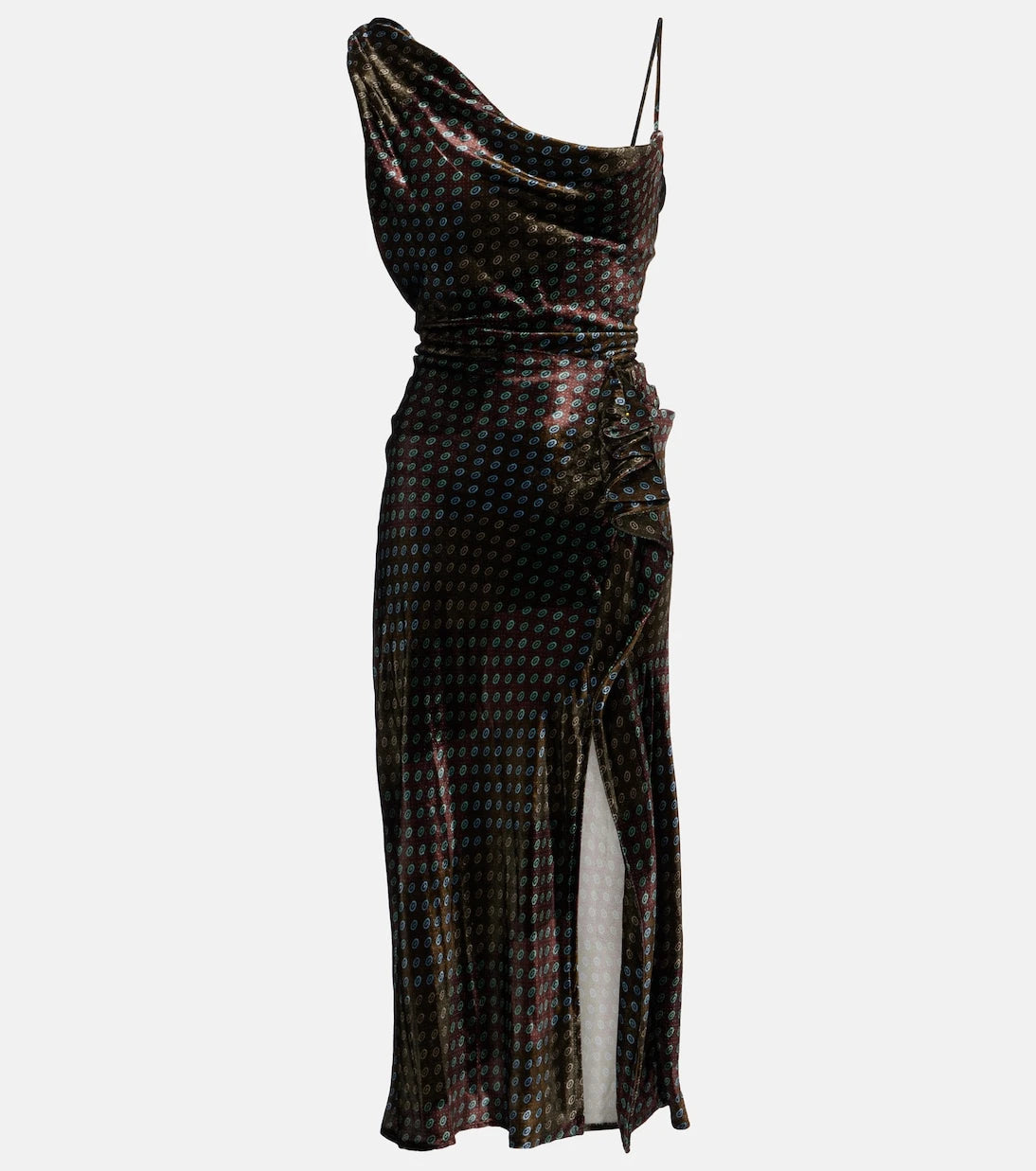 Dries Van Noten - Asymmetric printed gown