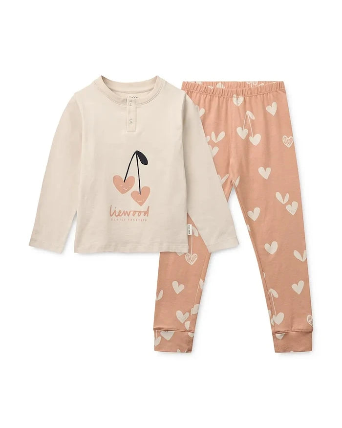 Liewood Wilhelm Desenli Çocuk Pijama Takımı