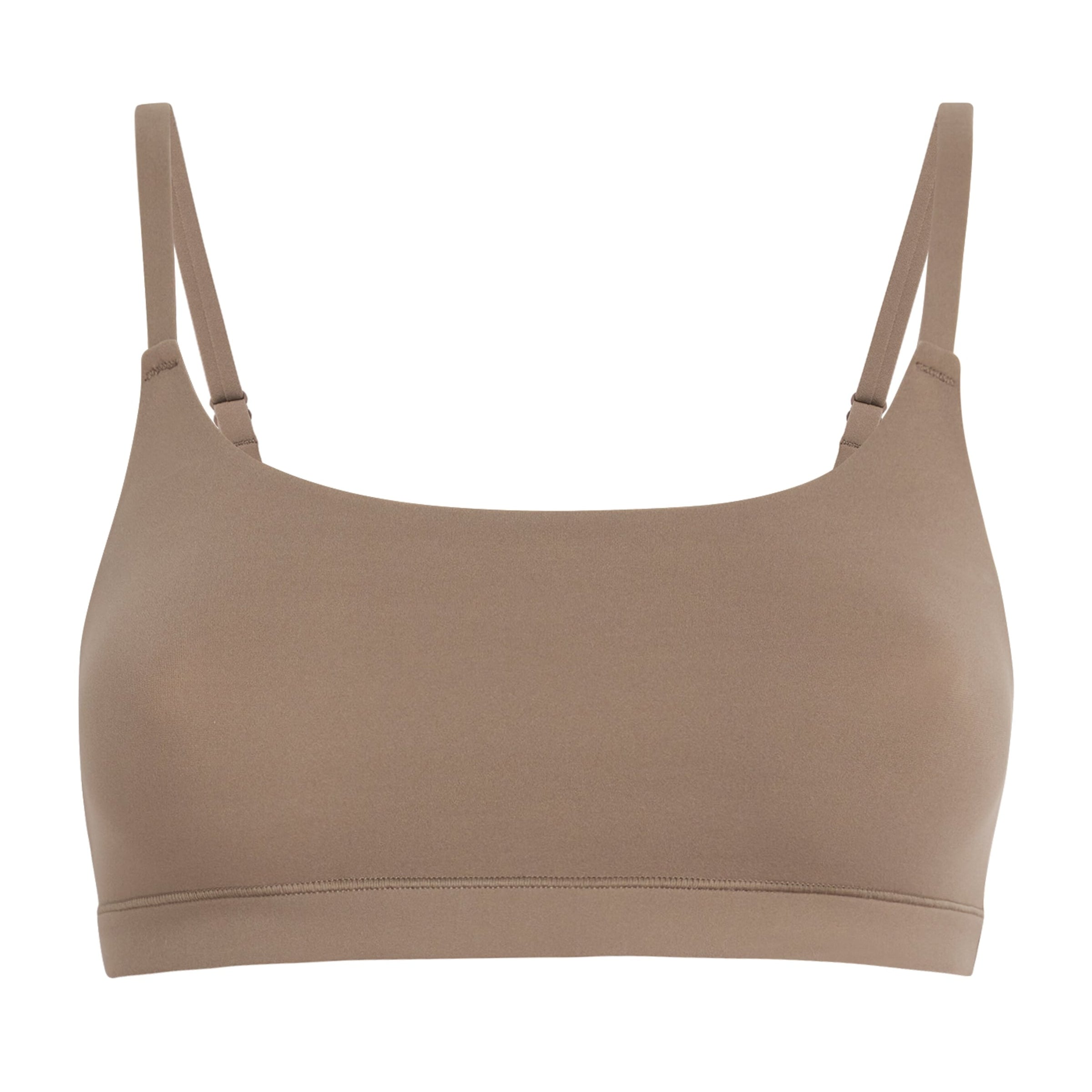Fits Everybody Scoop-Neck Bralette TRUFFLE