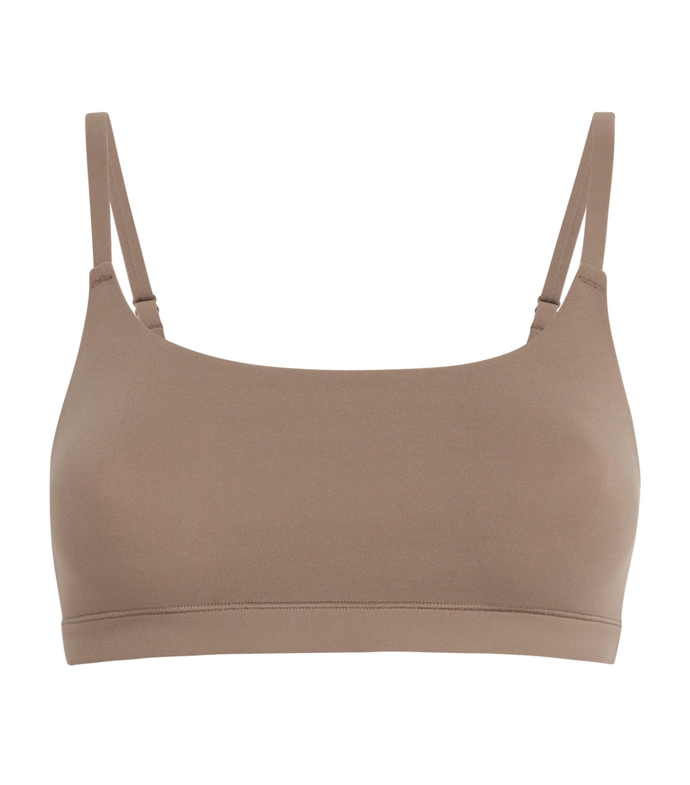 Fits Everybody Scoop-Neck Bralette TRUFFLE