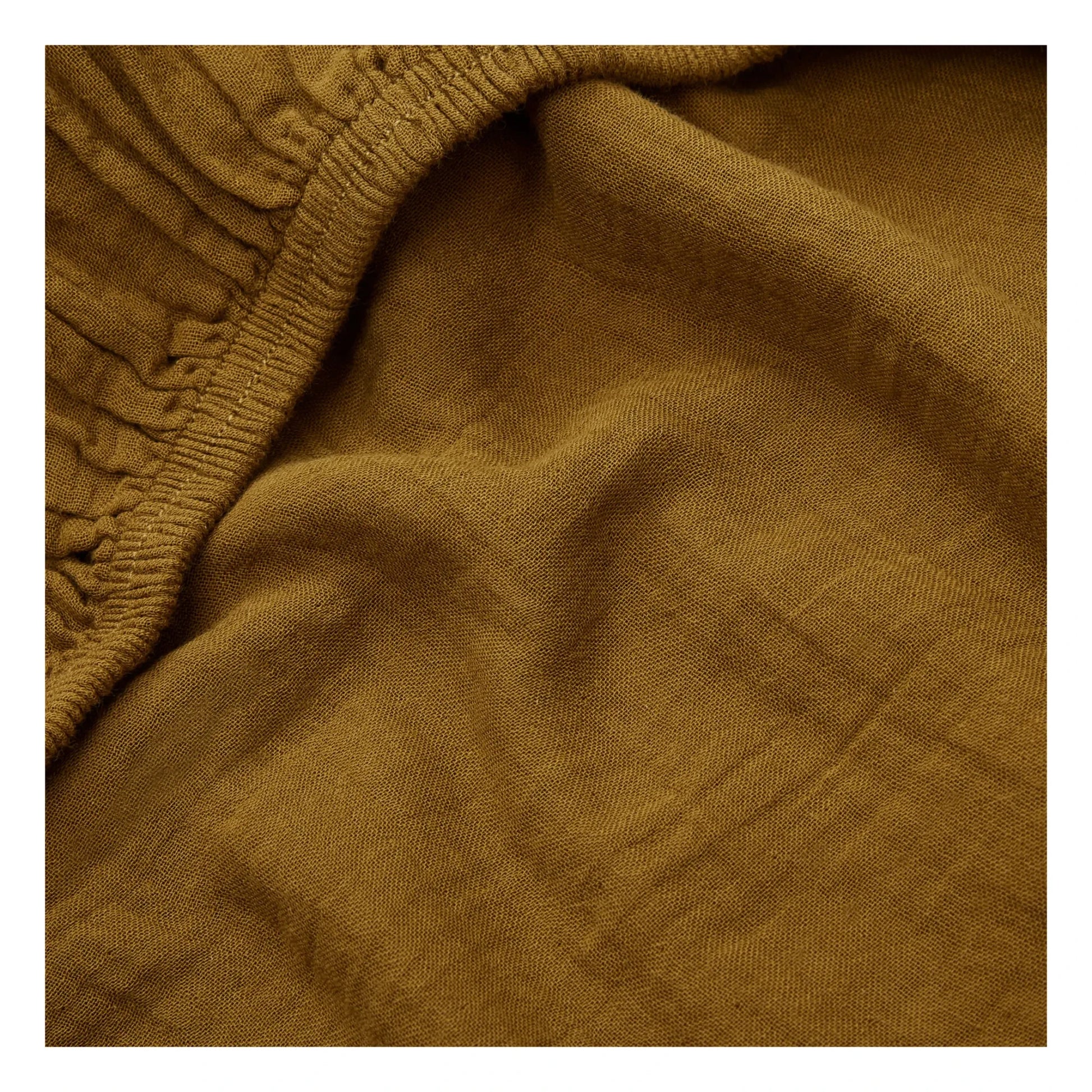Haomy - Fitted sheet Dili in cotton voile | Gold