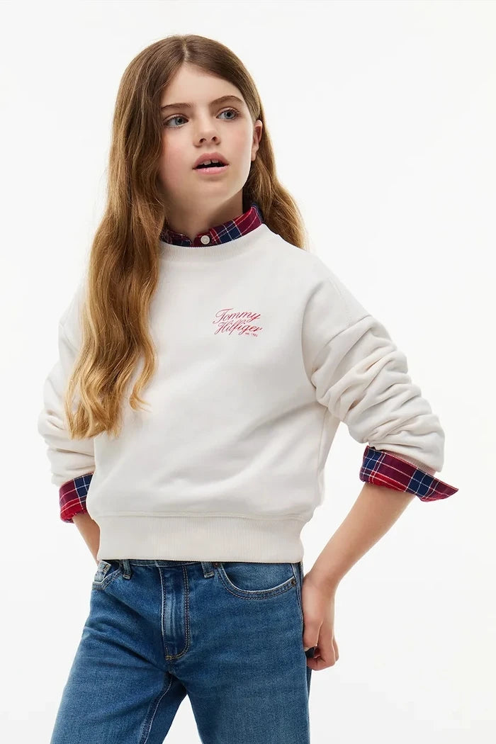 Pamuklu çocuk sweatshirt