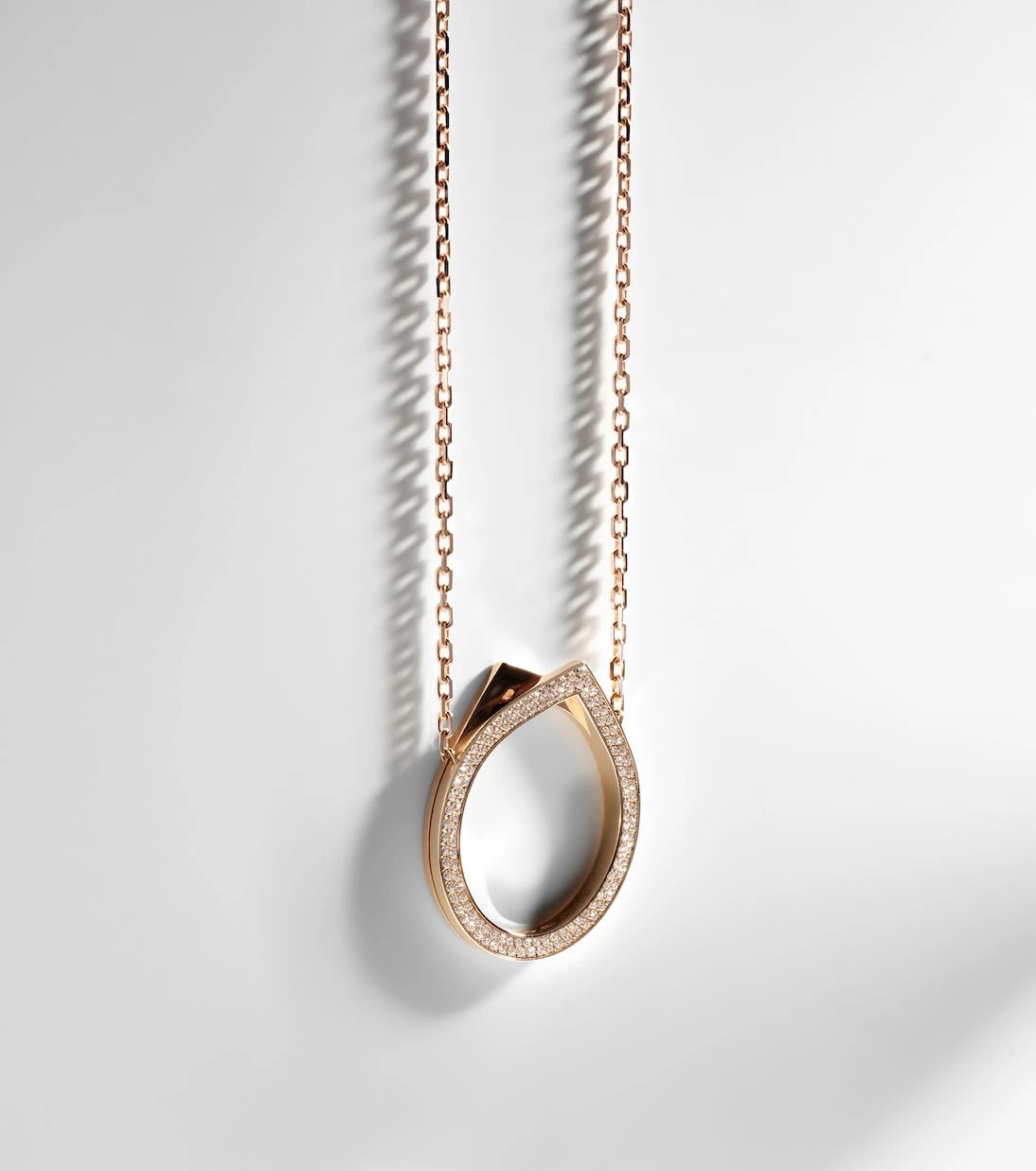 Repossi - Antifer 18kt rose gold necklace with diamonds