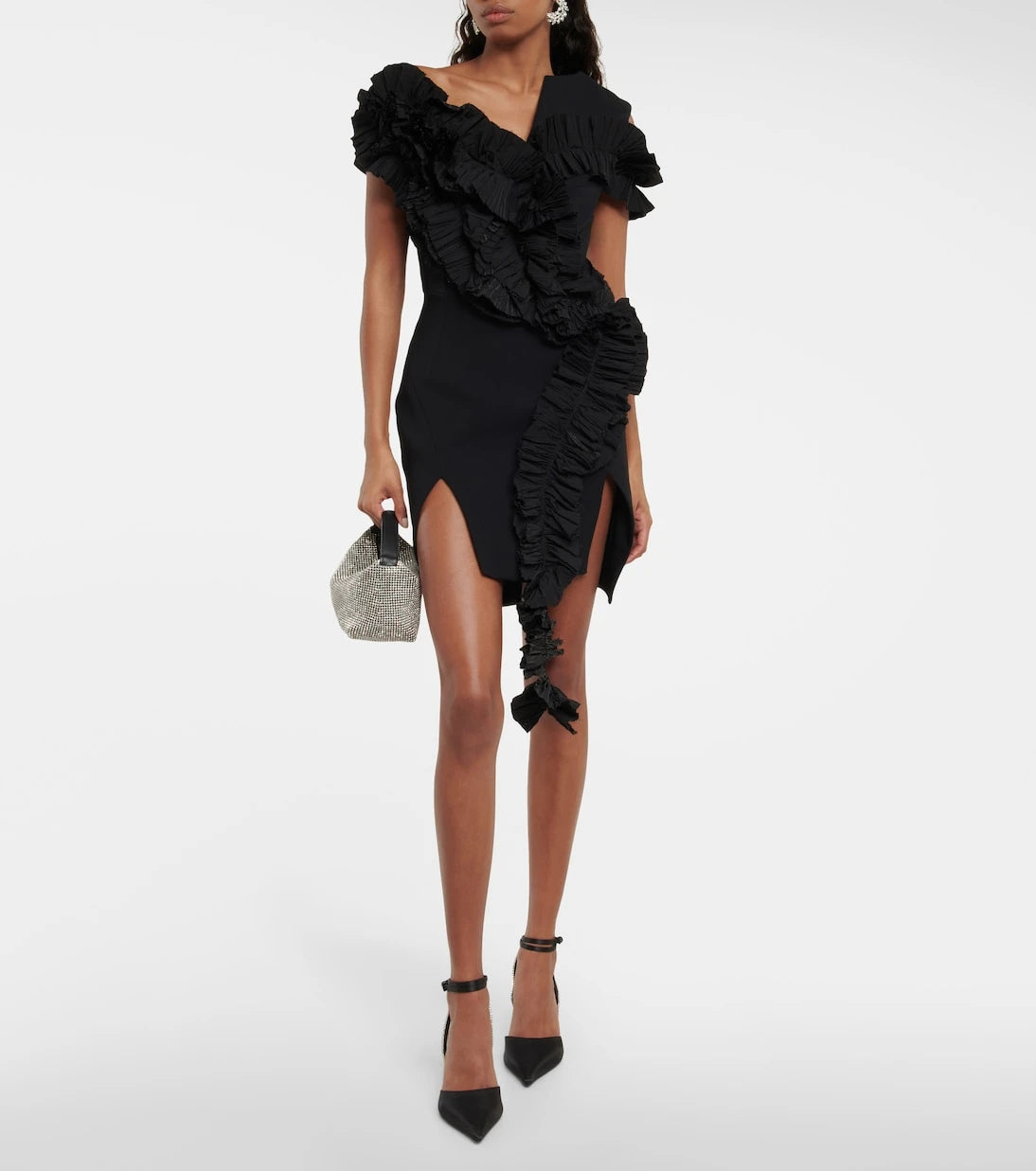 Maticevski - Avery ruffled crêpe minidress