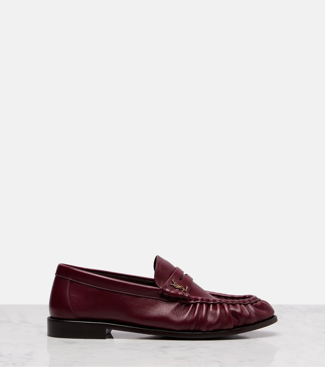 Saint Laurent - Le Loafer Cassandre leather penny loafers