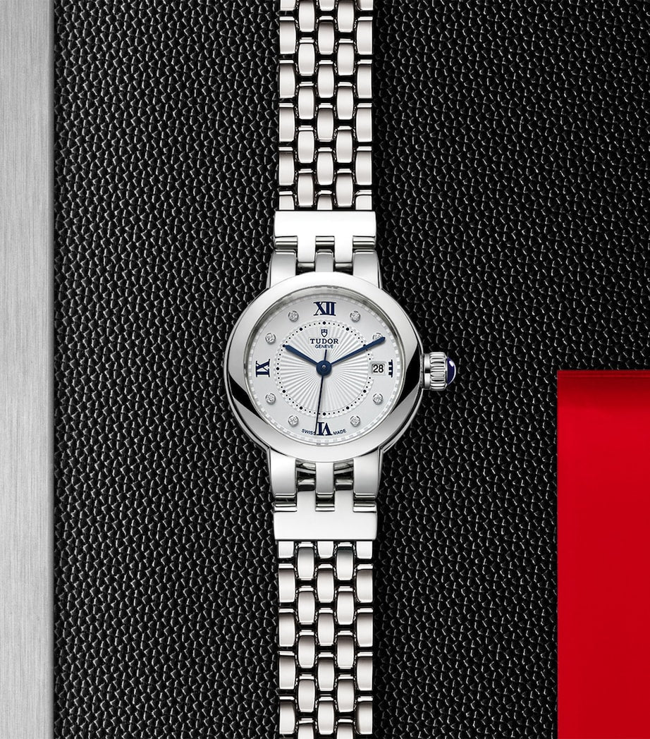 Stainless Steel and Diamond Clair de Rose Watch 26mm