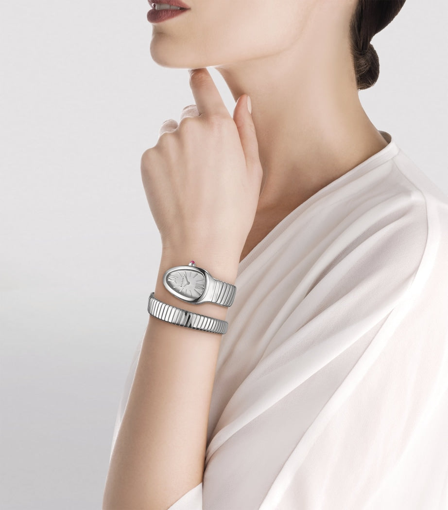 Bvlgari Stainless Steel Serpenti Tubogas Watch 35mm