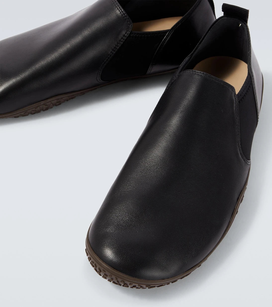 Lemaire - Vibram leather slip-on shoes
