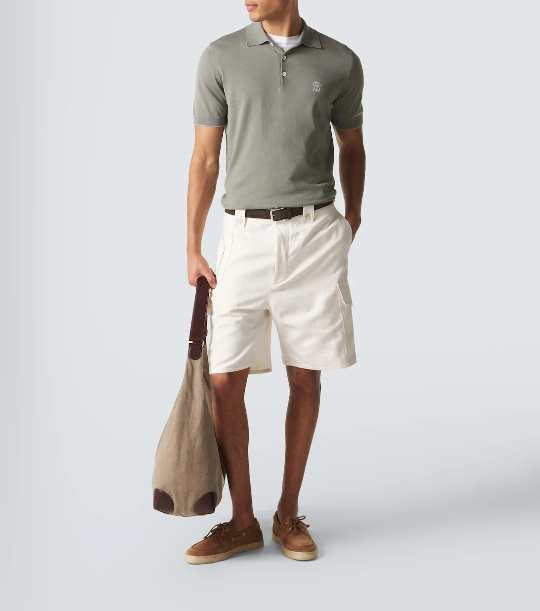 Brunello Cucinelli - Logo cotton piqué polo shirt