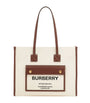 Burberry Beige Medium Canvas Freya Tote Bag