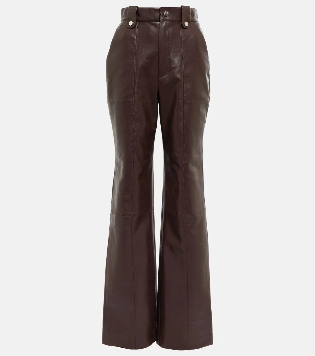 Nanushka - Zelda straight leather-blend pants