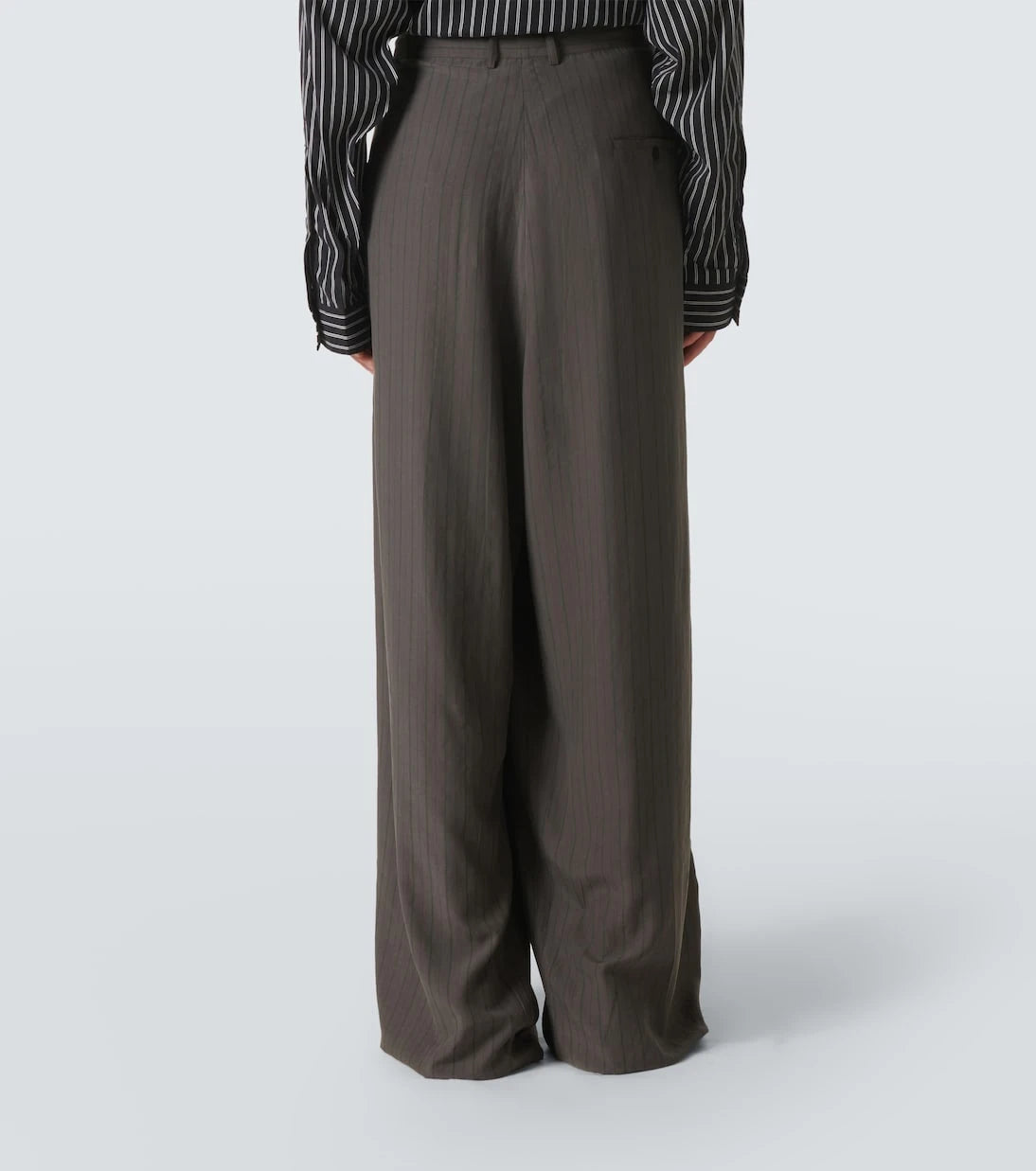 Balenciaga - Pinstripe wide-leg pants