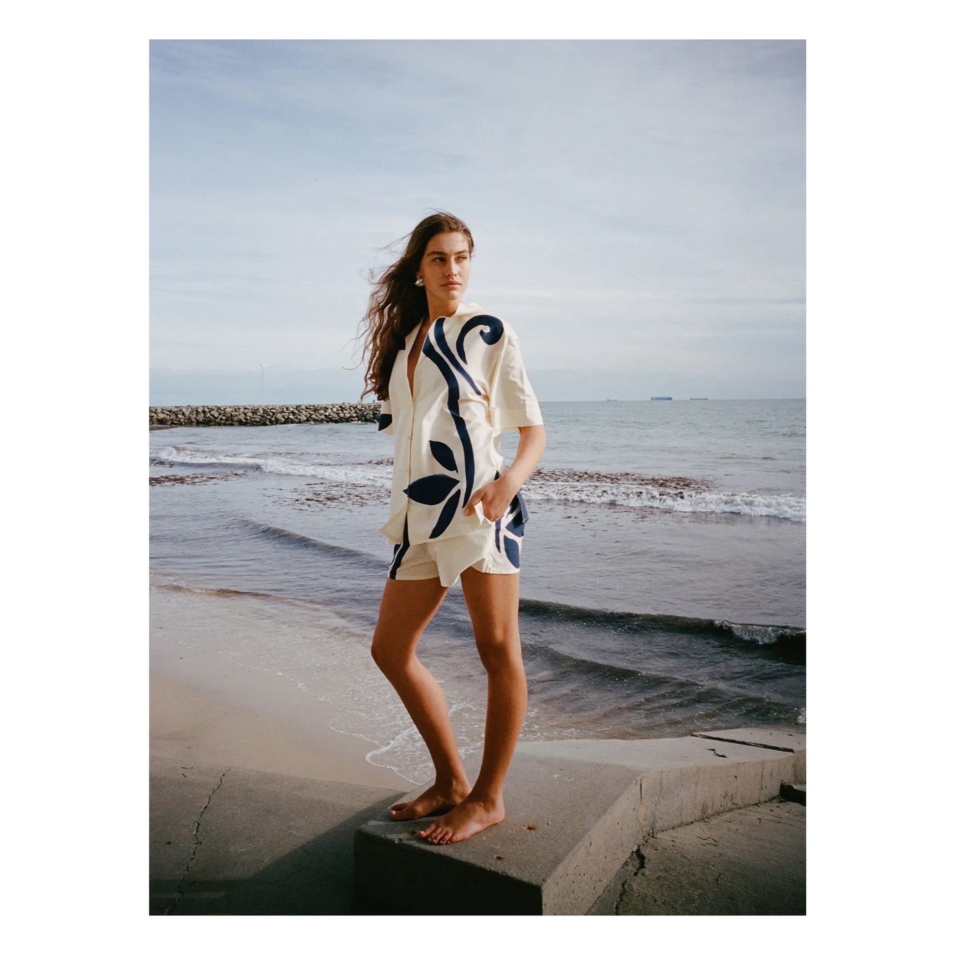 Soleil Soleil - Dakota Silk Shorts | Ecru